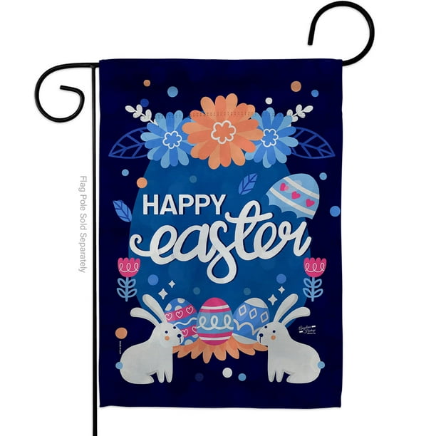 Happy Easter Garden Flags Decorative House Banner Double-sided Flag Yard Decor